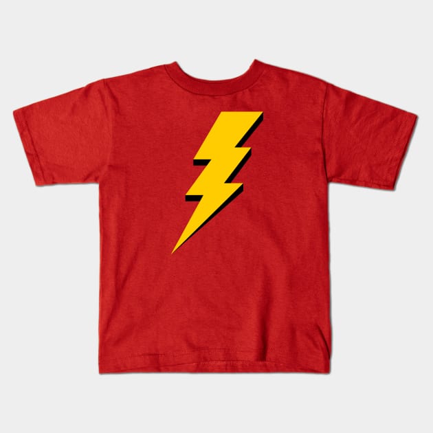 Lightning Bolt Kids T-Shirt by majoihart